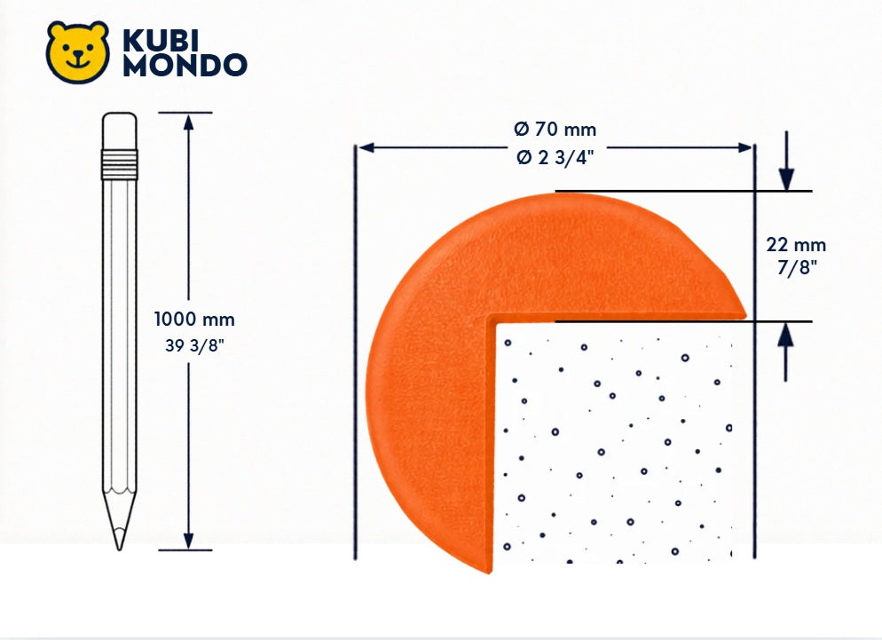 Protection d’Angle KubiMondo – Crayon