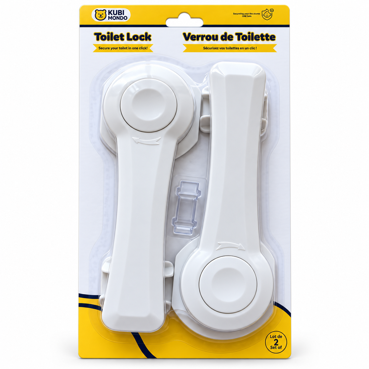 Verrou de Toilette KubiMondo - Lot de 2